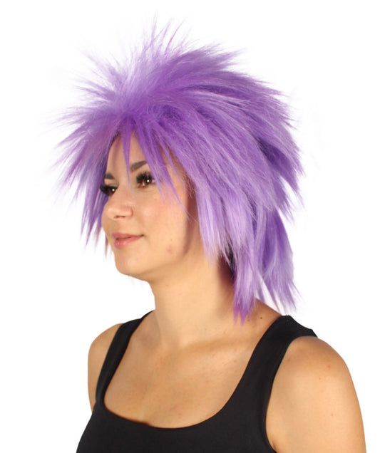 Wigs2you ハロウィンパーティープレミアムレディース H-1693 着け心地が良い とても快適 ファンキーパンク ライラックウィッグ