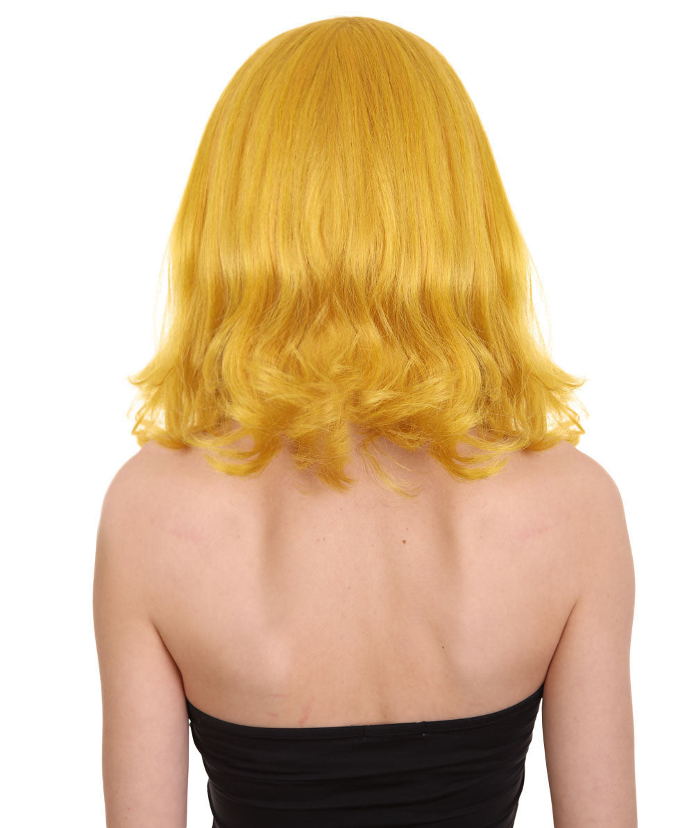 Wigs2you ハロウィン パーティー プレミアム レディース H-1292 着けやすい 快適なフィット感 ゴールド ページボーイ ウィッグ