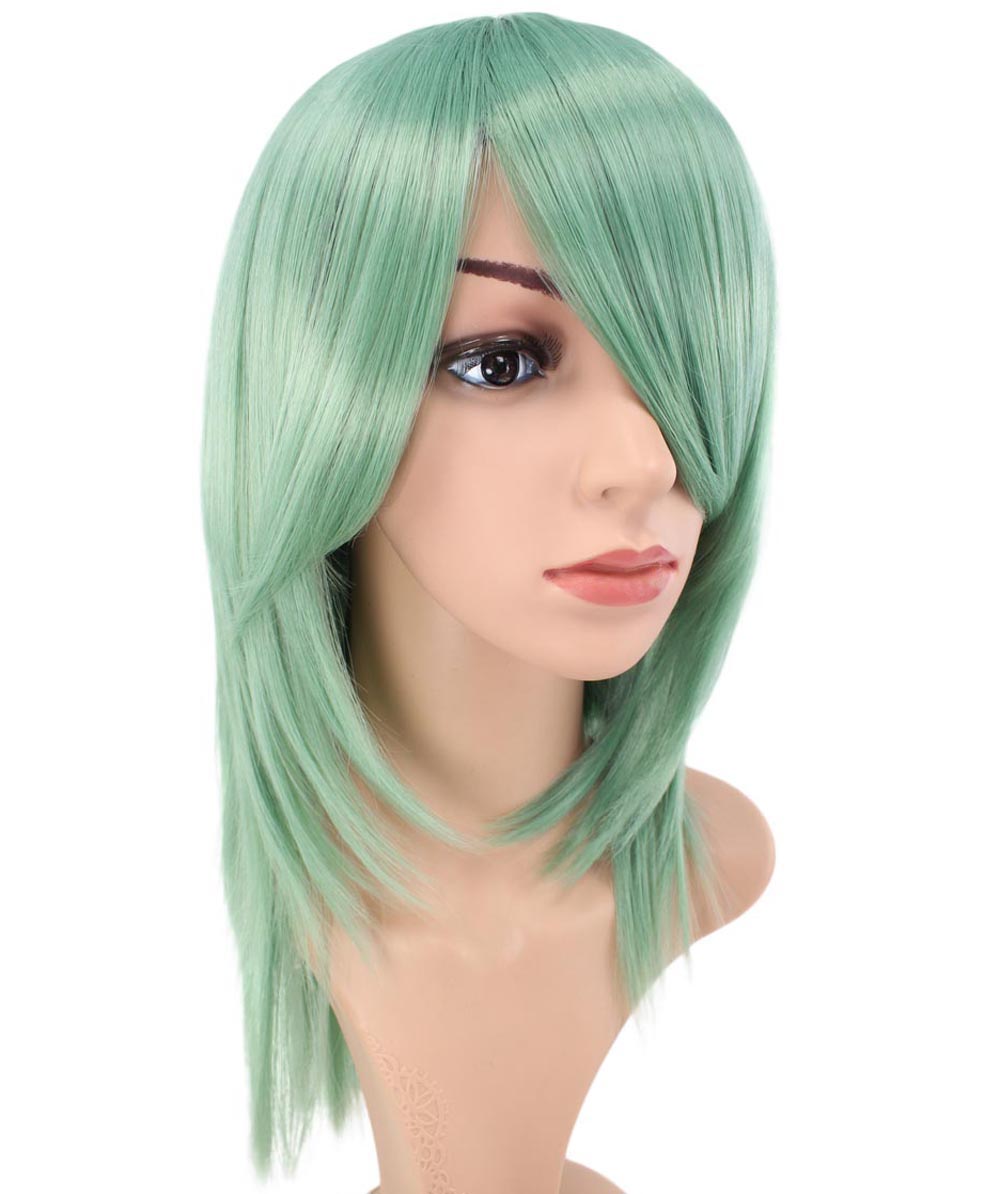 レディースファッション C-071 ロングストレート C-ワインレッド コスプレヒートスタイラブルウィッグ