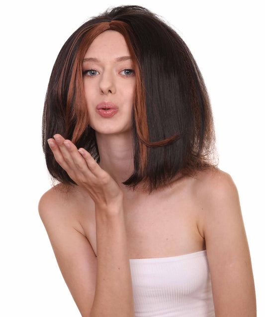 女性用ベガスガールウィッグ H-3419 プラスサイズセクシーコスプレパーティーハロウィンウィッグ プレミアム通気性のあるキャップレスキャップ