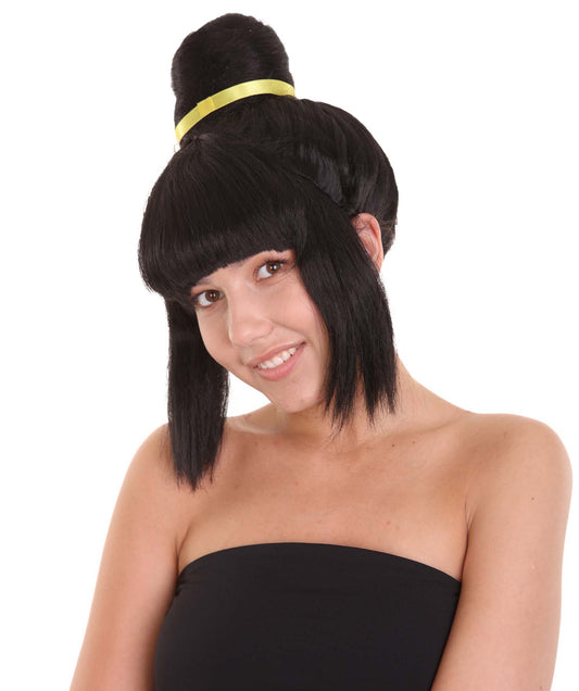 アニメマンガ 女性用ドラゴンボール チチウィッグ H-4640 ブラックコスプレ TV/映画ウィッグ プレミアム通気性キャップレスキャップ