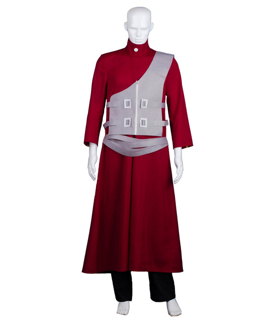 忍者アニメコスチュームレッドアダルトメンズJCA-008ハロウィンコスチューム