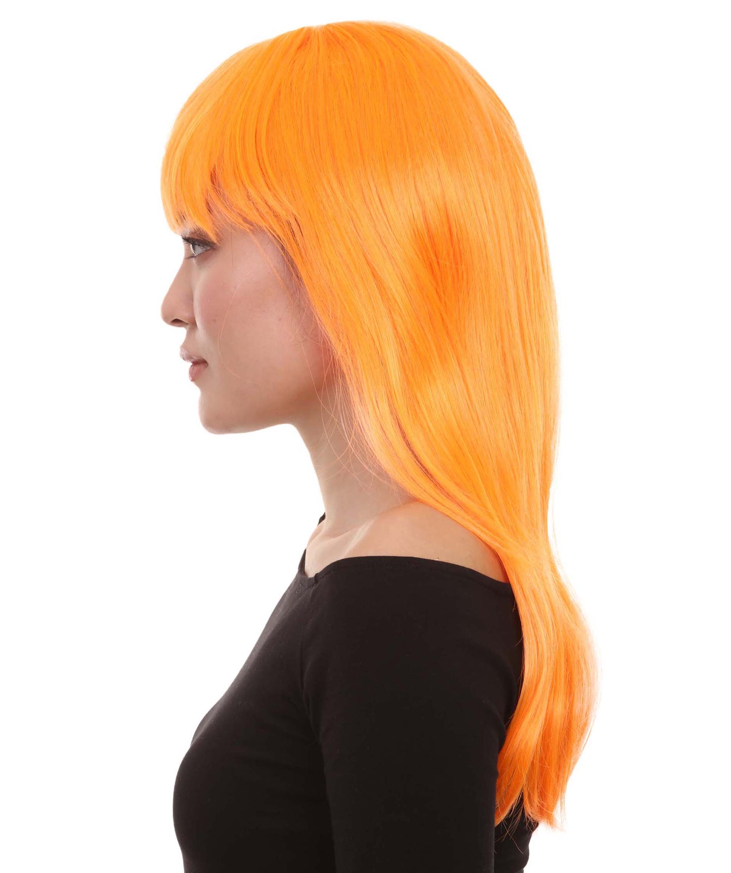 Wigs2you ハロウィン パーティー プレミアム レディース H-1040 とても快適なグラマー グリーン ウィッグ パンプキン オレンジ色