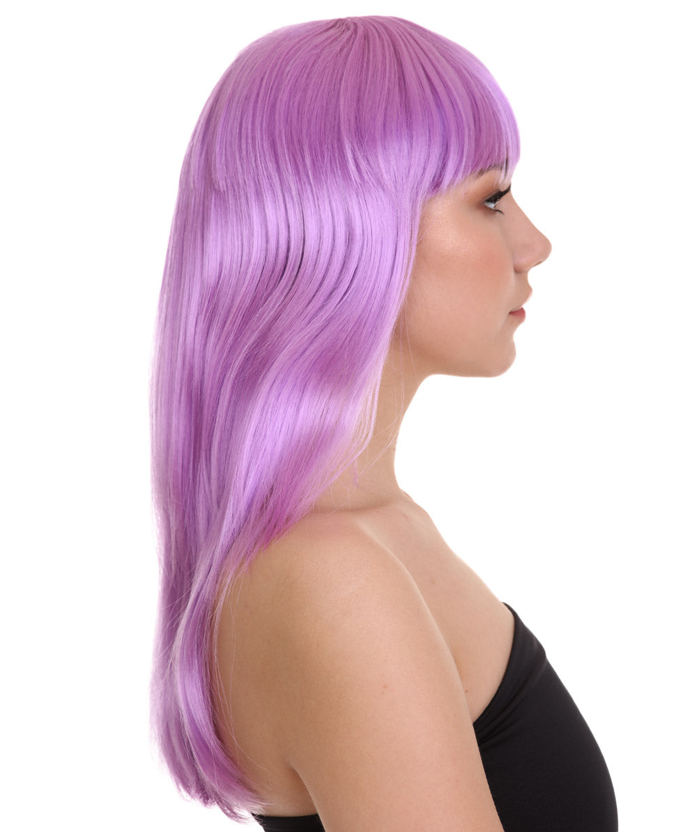 Wigs2you ハロウィン パーティー プレミアム レディース H-1049 とても快適なグラマー グリーン ウィッグ Lt パープル カラー