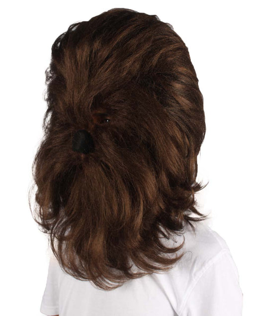 大人 男女兼用 毛深い戦士 エイプ軍の指導者 抵抗戦士 ダークブラウン コスプレウィッグ H-5140 ハロウィンに最適 通気性のある合成繊維