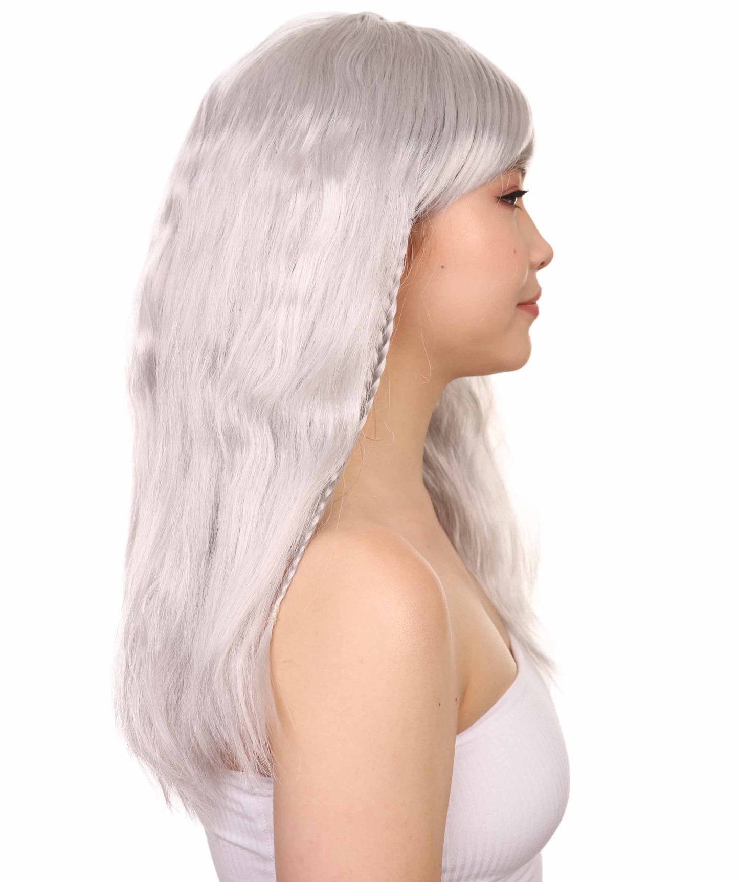 Wigs2you ハロウィンパーティープレミアムレディース H-1773 着け心地が良い とても快適 グラマラマ グレーウィッグ