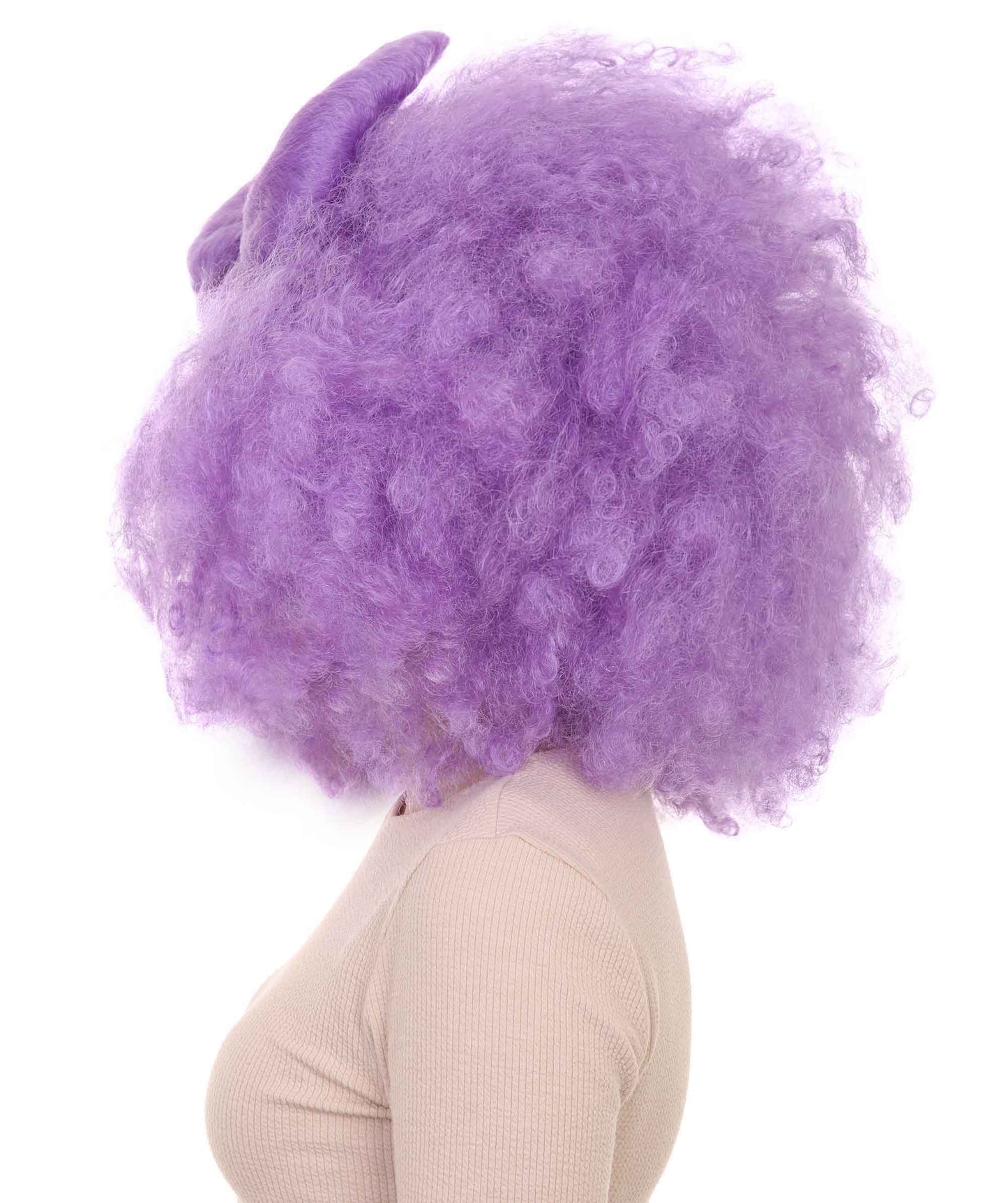 Wigs2you ハロウィン パーティー プレミアム レディース H-1243 着けやすい 快適なフィット感 ライラック アフロ スモール ボウウィッグ