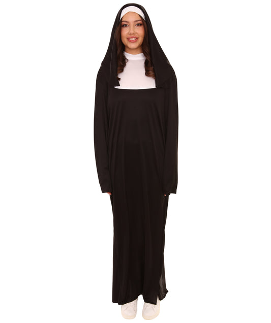 修道 服コスチューム ブラック ハロウィンコスチューム JCO-395