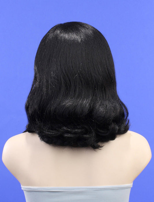 ハロウィンパーティープレミアムレディース H-159 ハローブラック ファンシーキャラクターファッションウィッグ ソフト合成繊維