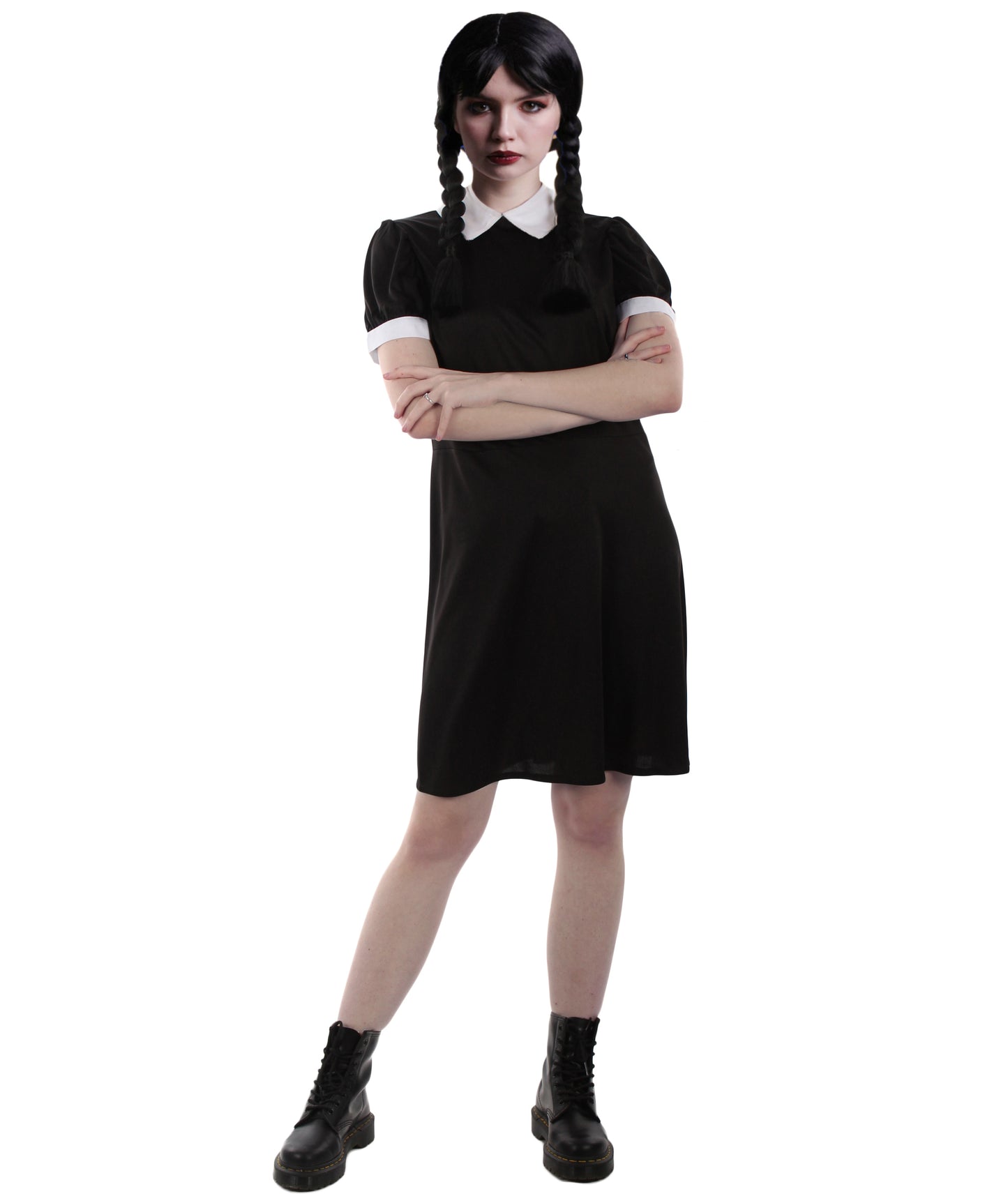 女性用 JCO-319 ブラック ムービーキャラクター コスチューム ハロウィンに最適 難燃性合成ファブリック
