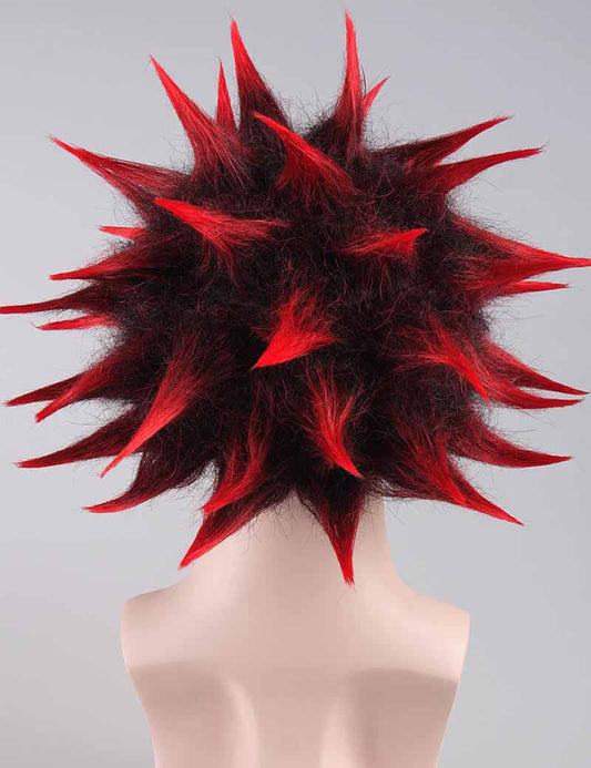爆発音爆発音赤かつら|コスプレ・ハロウィンかつら|割増空気を通すキャップレスH-331