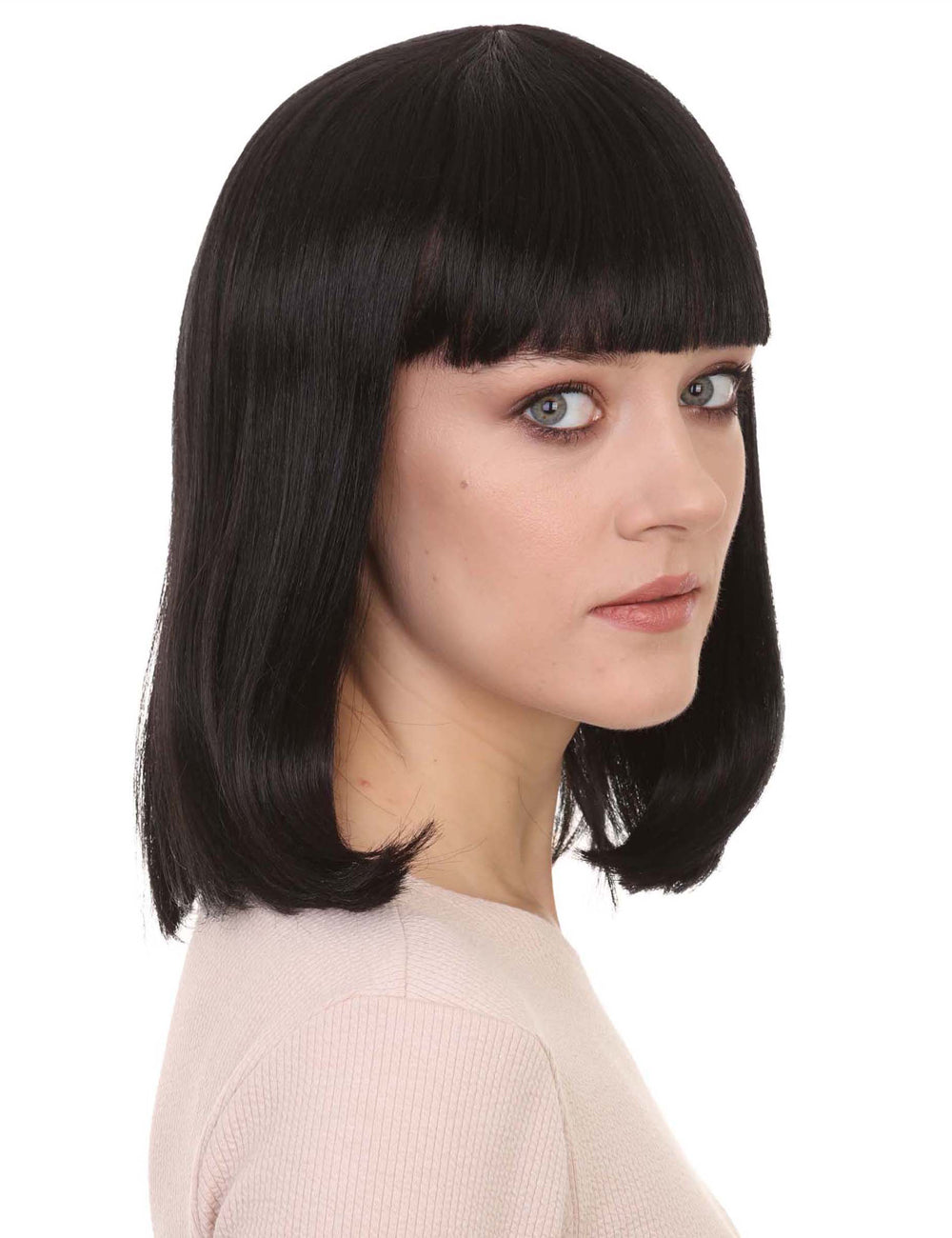 Wigs2you ハロウィン パーティー プレミアム レディース H-657 ブラック ボブ ウィッグ