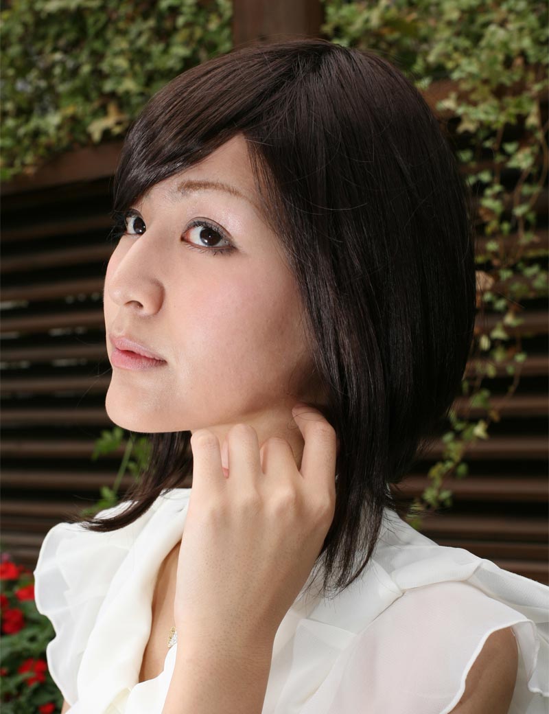 女性用 ミディアムロング フルウィッグ 前髪ありフルウィッグ 日本製ファイバー使用