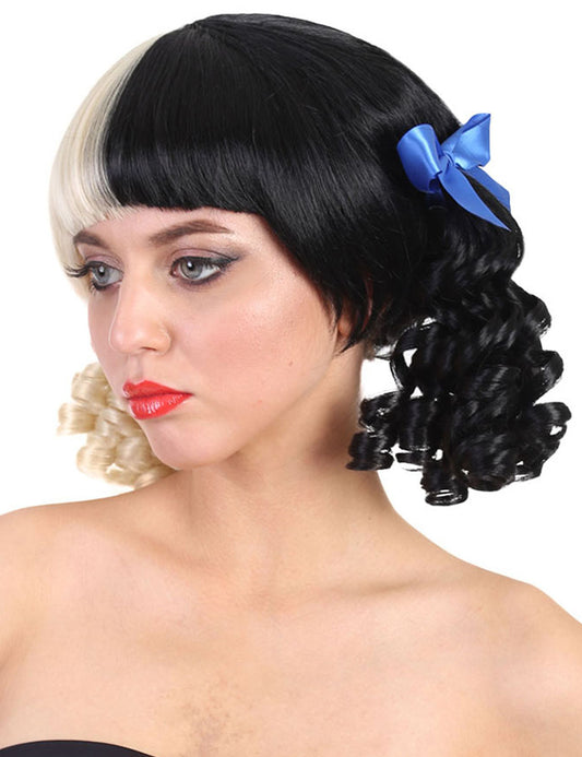Wigs2you ハロウィンパーティープレミアムレディース H-1467 美しいルックを手に入れよう!独占!コスプレウィッグ メラニー 青リボンスタイル