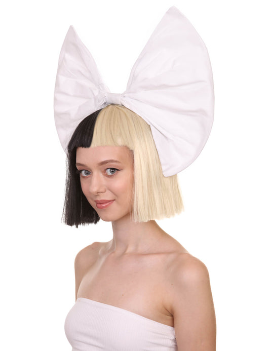 爆発音をもつ白黒の割れた染料ボブ|複数の色&スタイル・オプション| HPO H-527