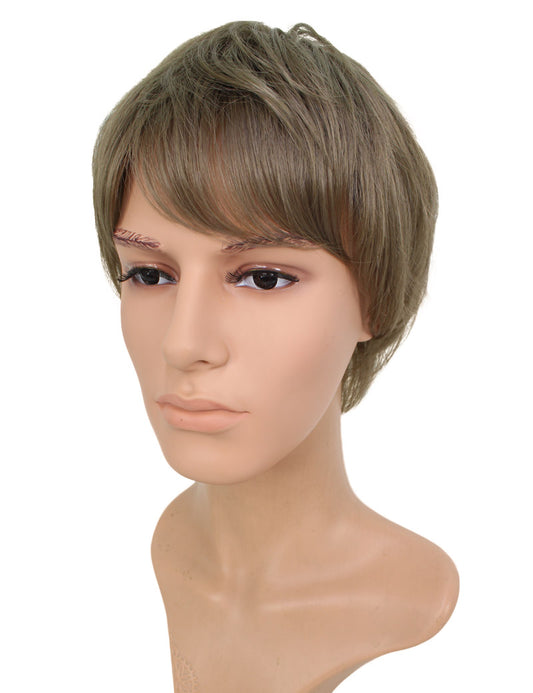 メンズウィッグ | 簡単にボリュームアップ | 薄毛対策 に最適 | 耐熱商品 | ウィッグネット付き WM-026