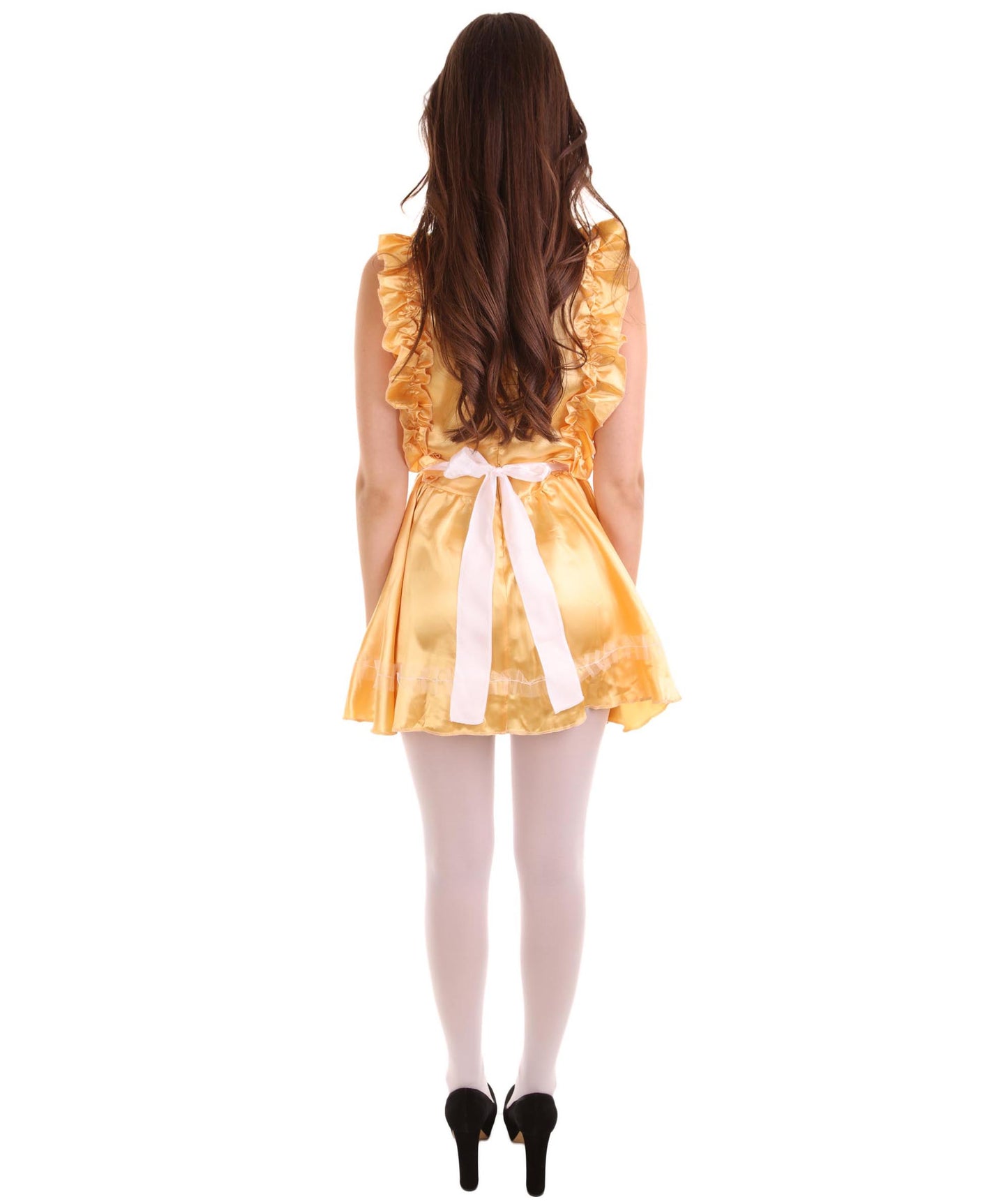 大人用女性の JCO-327_6 ソワリーフレンチメイド制服 コスチューム ゴールド コスプレコスチューム