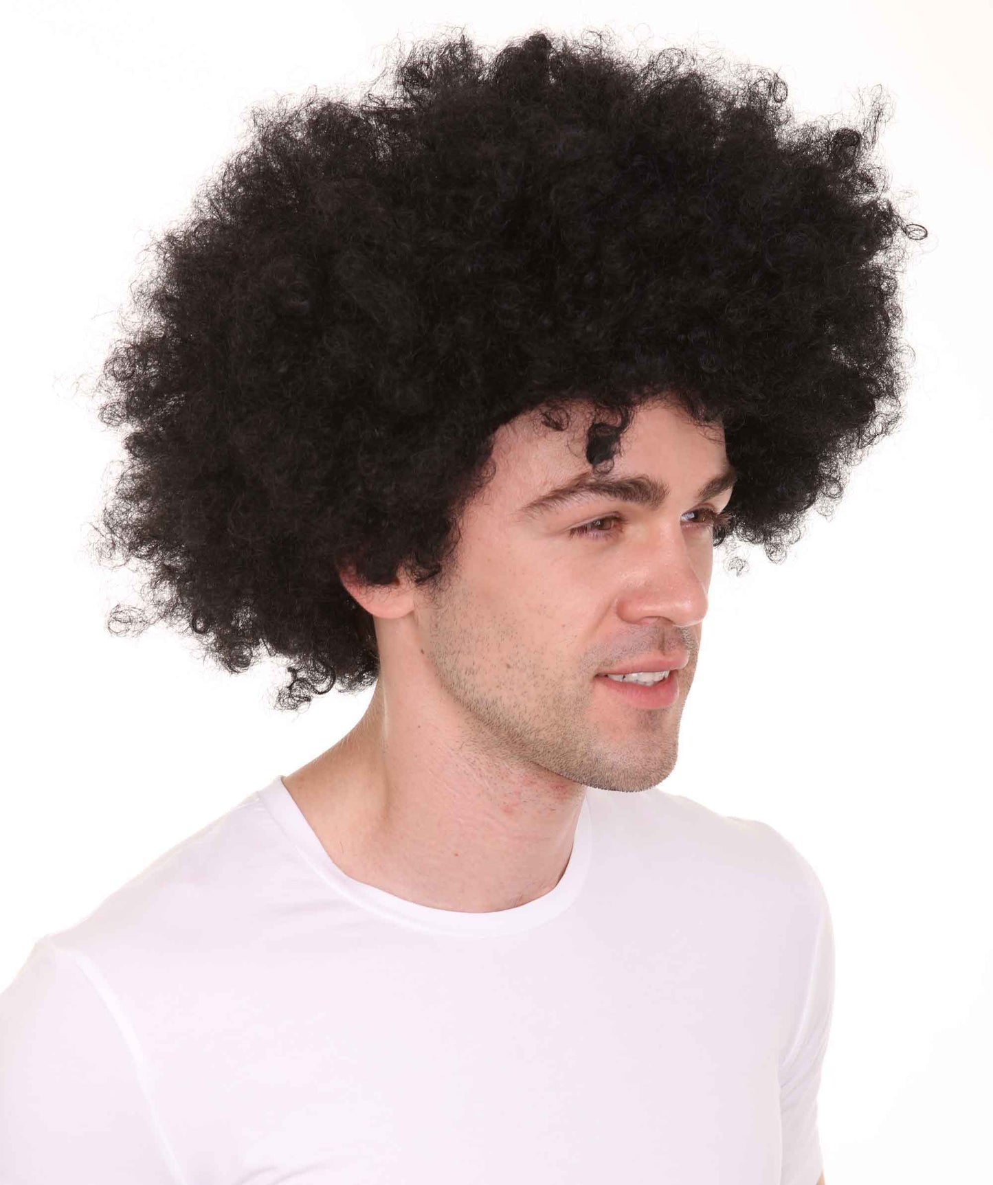 Wigs2you ハロウィンパーティープレミアム メンズ H-601 スーパーアフロウィッグ ブラック