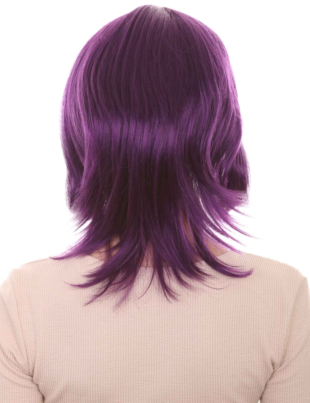 Wigs2you ハロウィン パーティー プレミアム H-1433 簡単に着用でき 快適なフィット感の女性ショート バイオレット ウィッグ