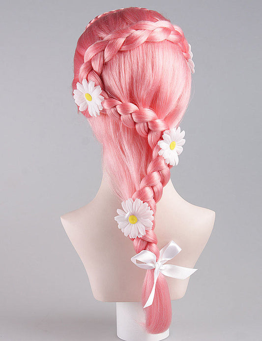 かなりピンクのポニーテール婦人用かつら|ポップ・スター性格コスプレ・ハロウィンかつら|割増空気を通すCaplessなキャップH-373