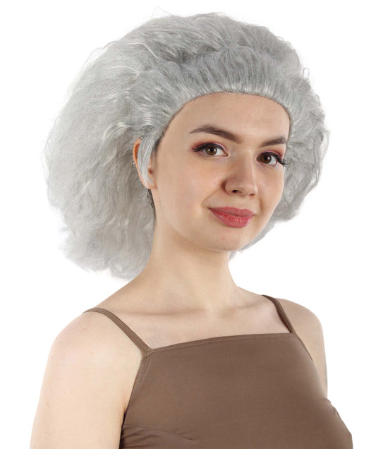 大人向け女性用 H-5794 ファンタジー アニメ ムービー グレイ ウィッチ ウィッグ ハロウィンに最適 難燃性合成ファイバー