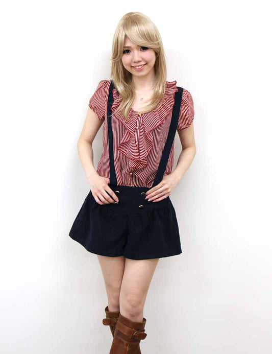 前髪ウィッグ WS-5002!ロング横流しスタイル。毛の流れがとてもナチュラル!付けている感じがしない!