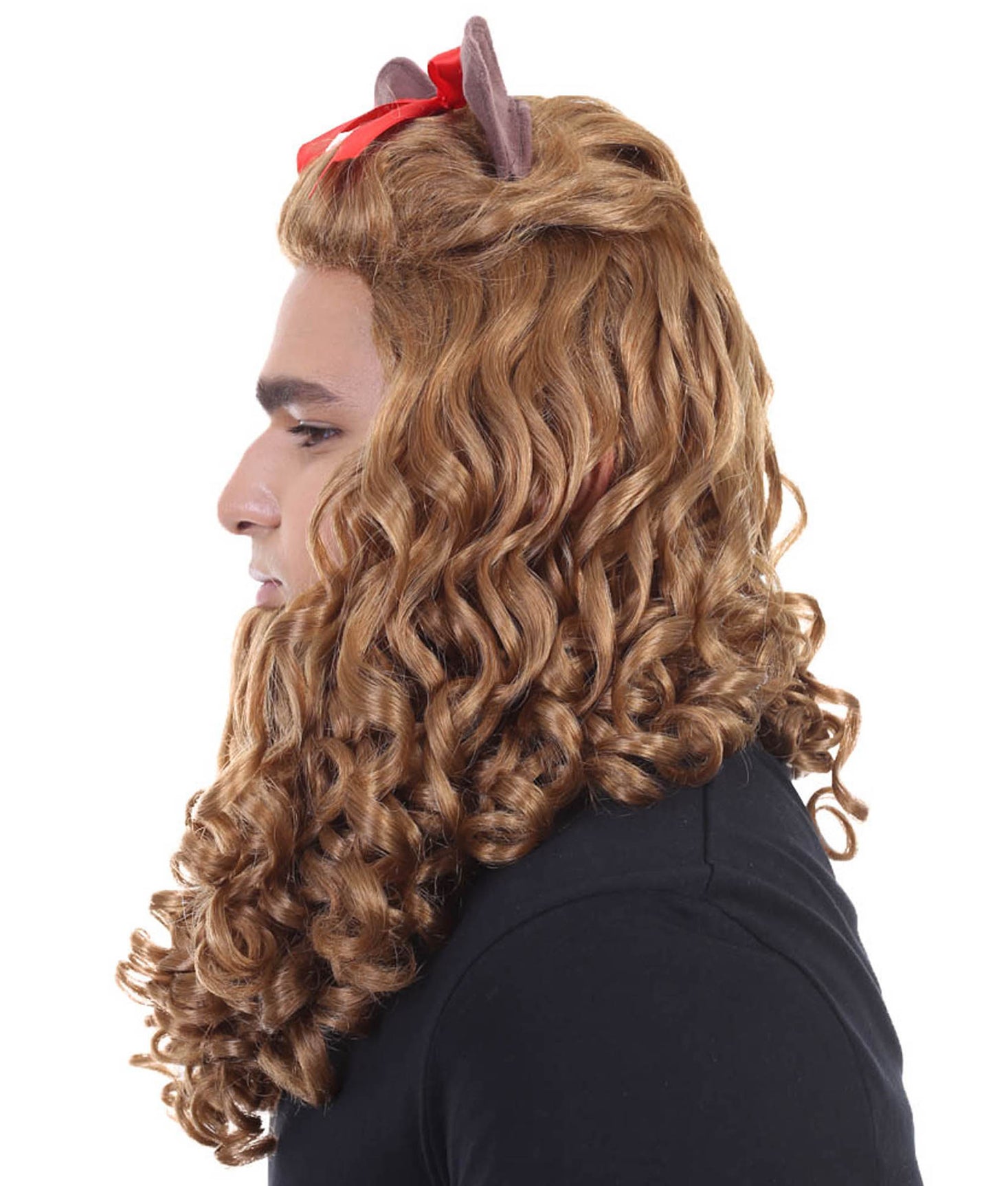 Wigs2you ハロウィンパーティープレミアム H-2140 臆病なライオンコスプレウィッグ あなたのためにカスタマイズ 男性の髪の部分の調整プロセス