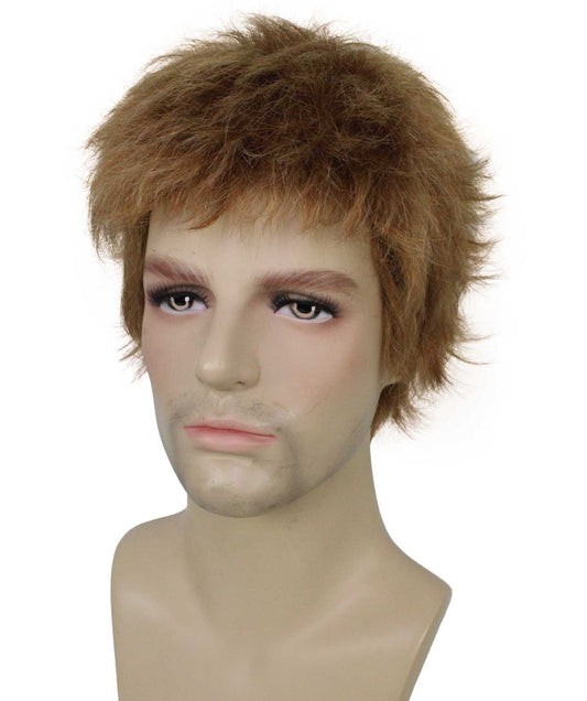 メンズ H-6068 ジンジャーヘア ロックスター ショート ウィッグ ハロウィンに最適 難燃化繊