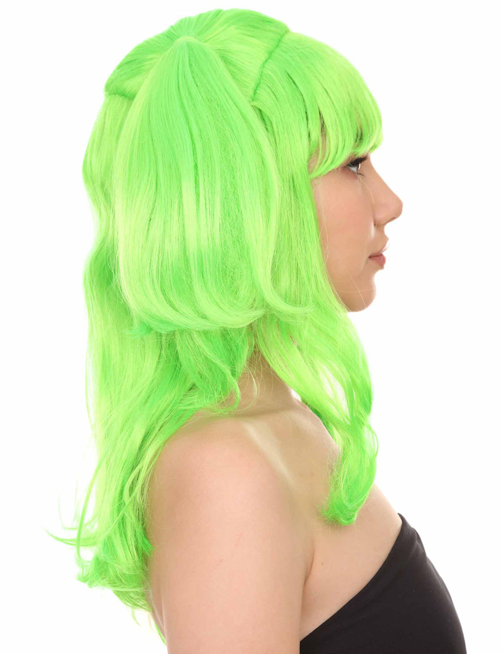 Wigs2you ハロウィンパーティープレミアム レディース H-779 バナナエンジェルウィッグ ライムカラー