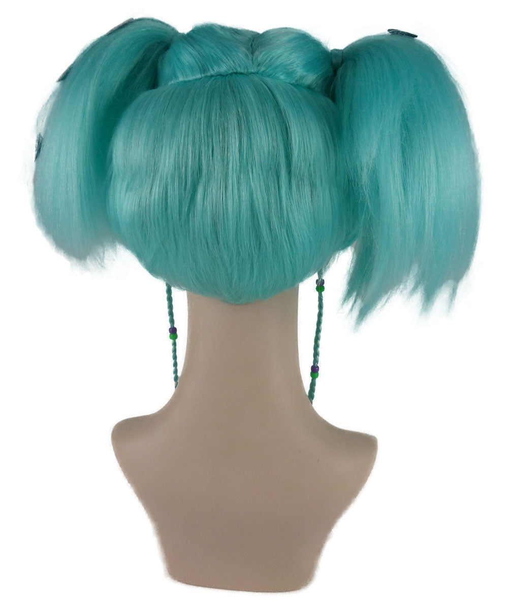 Wigs2you ハロウィンパーティープレミアム レディース H-704 バットエンジェルウィッグ ブルーレイク色