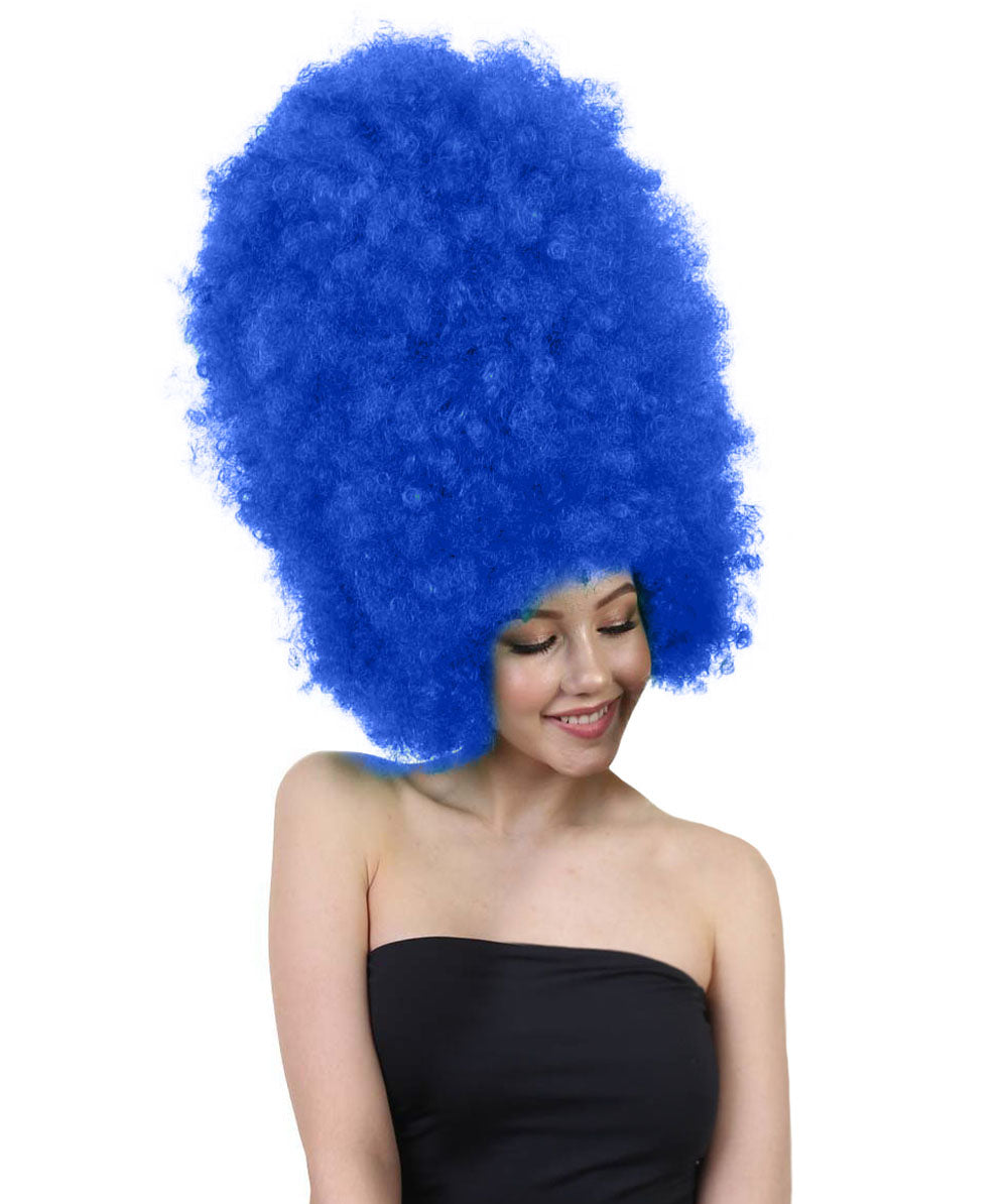 Wigs2youハロウィンパーティープレミアムレディースH-2005 着けやすい 非常に快適 スーパーサイズジャンボダークブルーアフロウィッグ