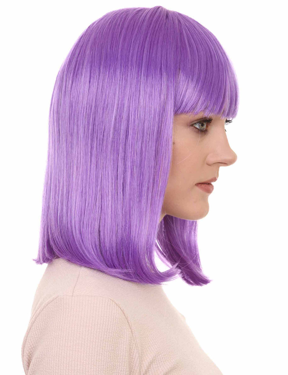 Wigs2you ハロウィンパーティー プレミアム レディース H-660 パープルボブウィッグ