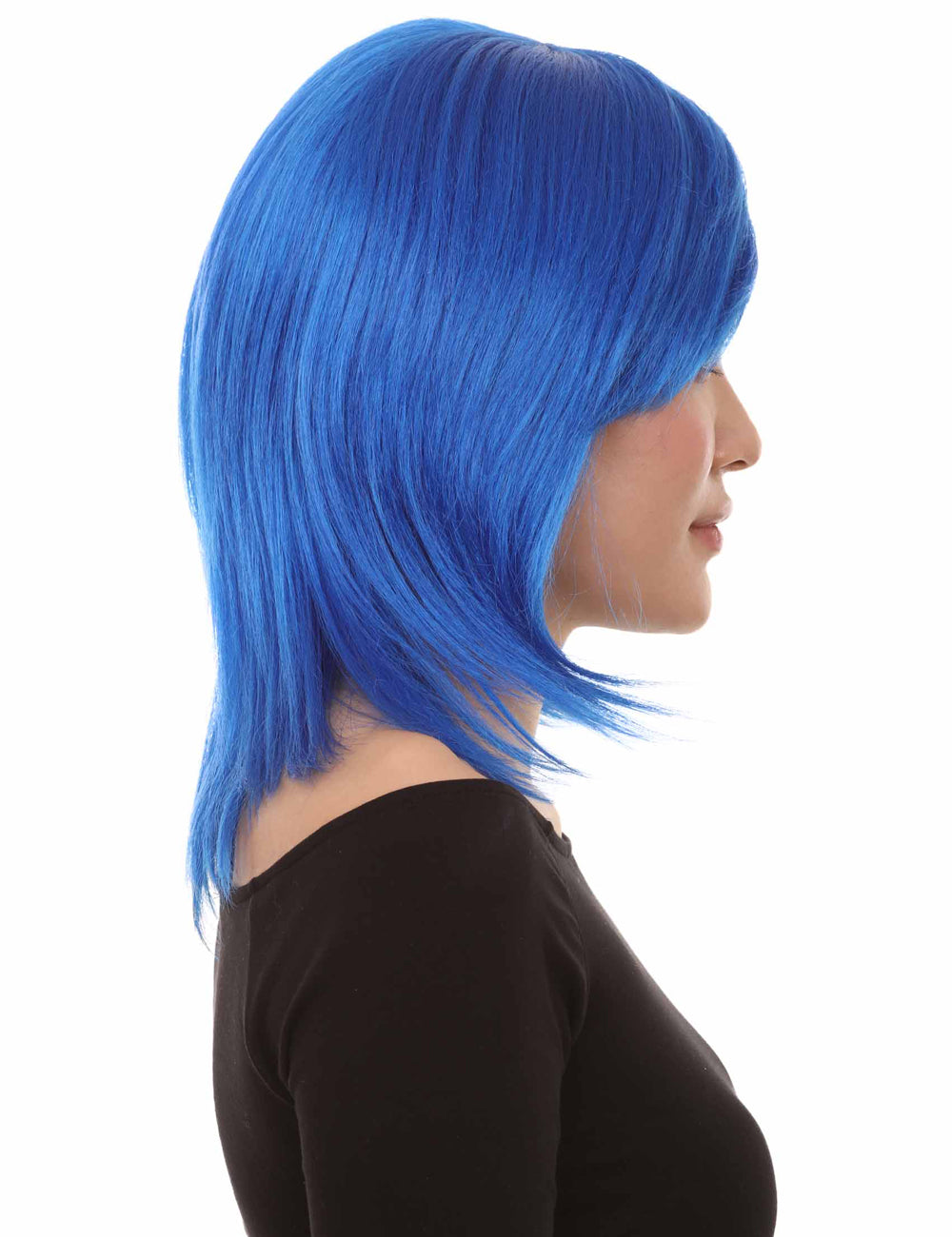 Wigs2you ハロウィン パーティー プレミアム H-1427 簡単に着用でき 快適なフィット感の女性ショート ダークブルーウィッグ