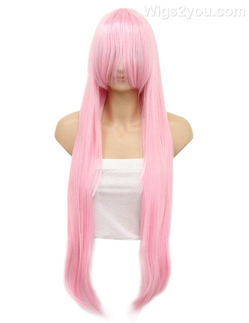 レディースファッション C-050 ロングストレート C-ライトピンク コスプレ ヒートスタイルウィッグ