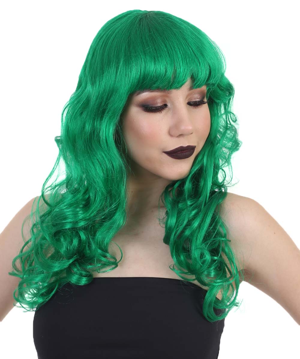 Wigs2you ハロウィンとパーティー プレミアム レディース H-486 グリーン バットマン 女性ジョーカー ウィッグ