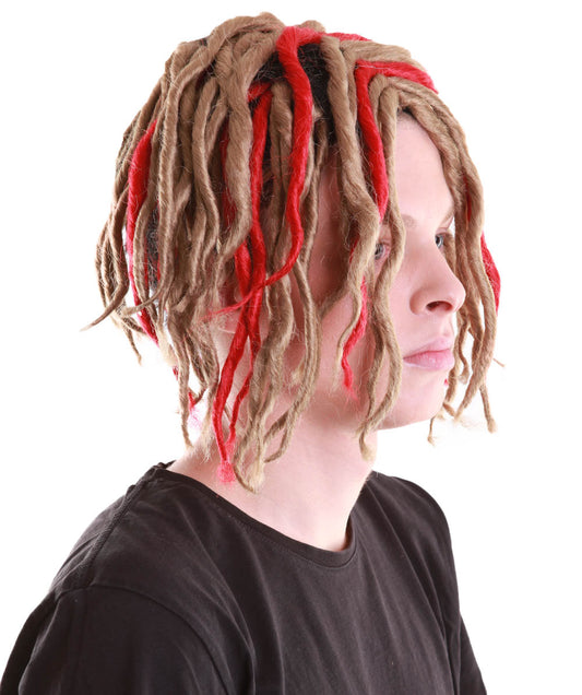 男性用Lil Pumpドレッドロックウィッグ H-4362 ハロウィンパーティ プレミアム