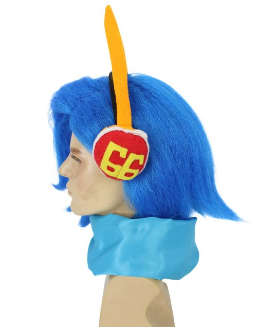 メンズ H-6105 日本のマンガ青王子ウィッグハロウィンに最適難燃性合成素材