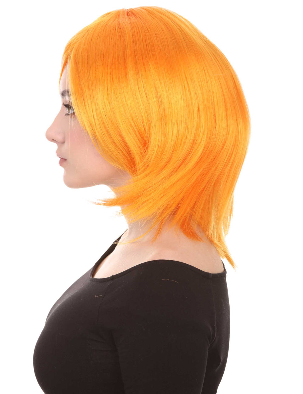 Wigs2you ハロウィン パーティー プレミアム H-1420 簡単に着用でき 快適なフィット感の女性ショート パンプキン ウィッグ