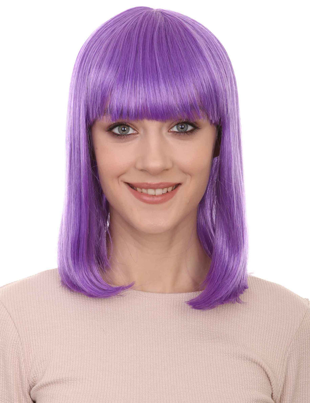 Wigs2you ハロウィンパーティー プレミアム レディース H-660 パープルボブウィッグ