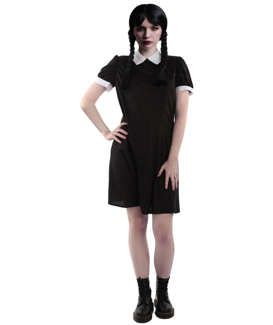 女性用 JCO-319 ブラック ムービーキャラクター コスチューム ハロウィンに最適 難燃性合成ファブリック