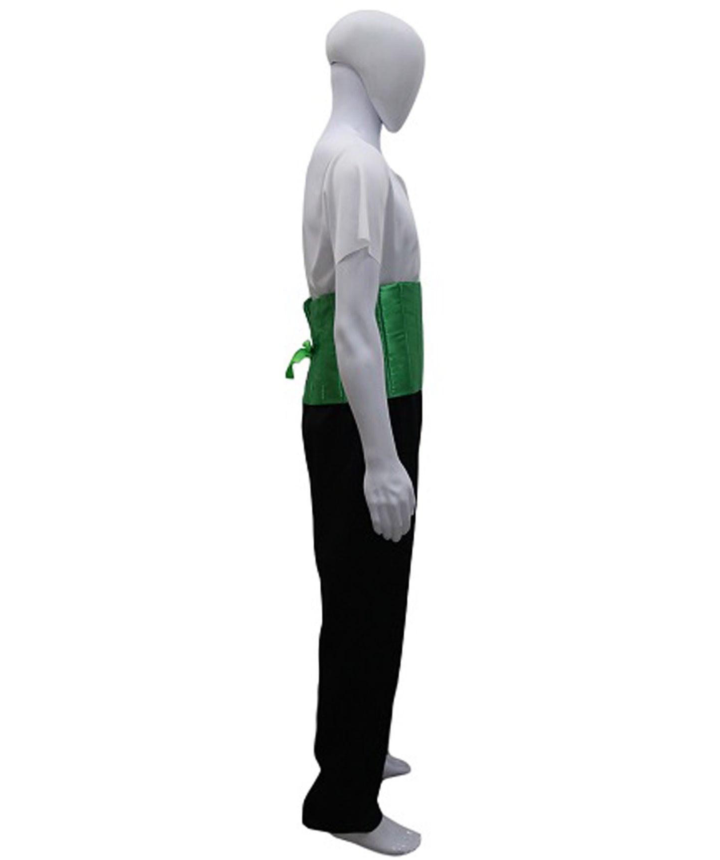 大人の男性用 JCA-009 海賊アニメコスチューム ブラックとグリーン ハロウィン衣装
