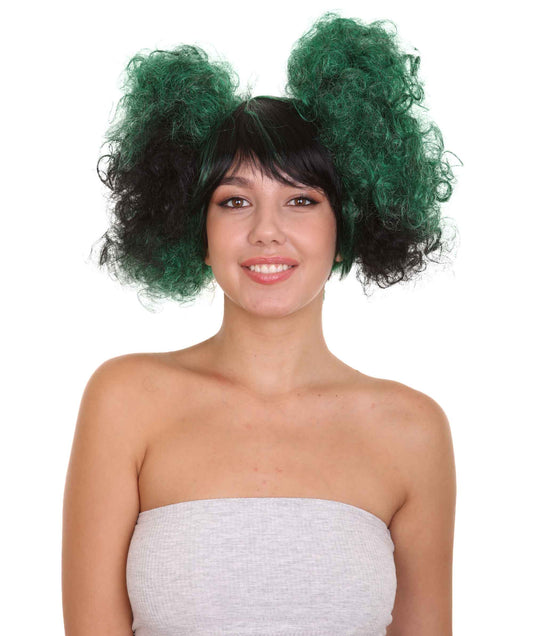 ハロウィンパーティープレミアム H-2661 ゾンビアフロパフウィッグ ソフト合成繊維 脱毛を超えて 女性のためのウィッグの力強い物語