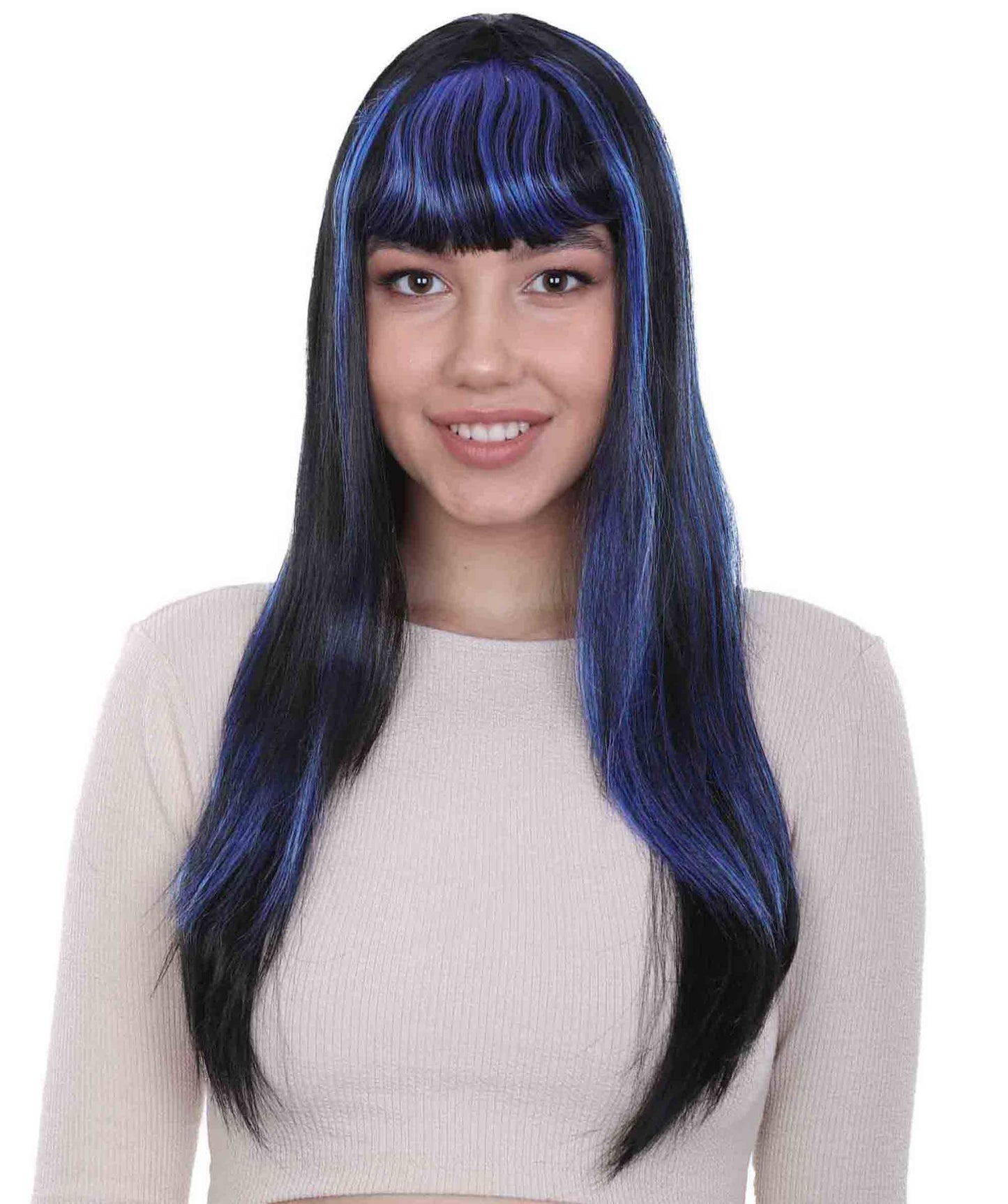 グラマーウィッチウィッグ H-2884 1 セクシーコスプレパーティーハロウィンウィッグ プレミアム通気性キャップレスキャップ
