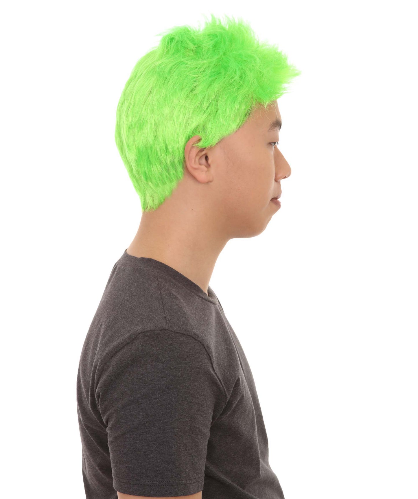 男性 ファンシーライム ウィッグ H-2290 コレクション プレミアム 通気性のあるキャプレスキャップ