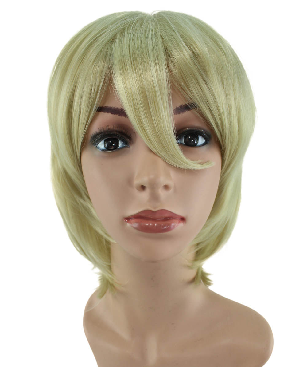 レディースファッション C-058 ミディアム C-ダークネイビー コスプレヒートスタイラブルウィッグ