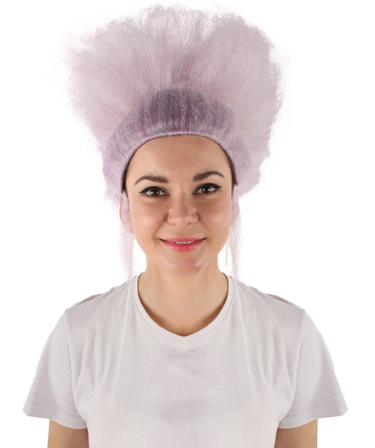 女性用H-5883 ファンタジーゲーム ライトピンク ウィッグ ハロウィンに最適 難燃性合成ファイバー