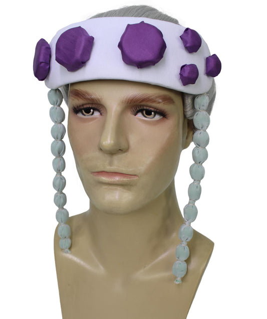 Wigs2you H-6911 大人用メンズ デーモンハンター アニメ ホワイトウィッグ ヘッドバンド付き ハロウィンに最適 通気性のあるキャップレスキャップ