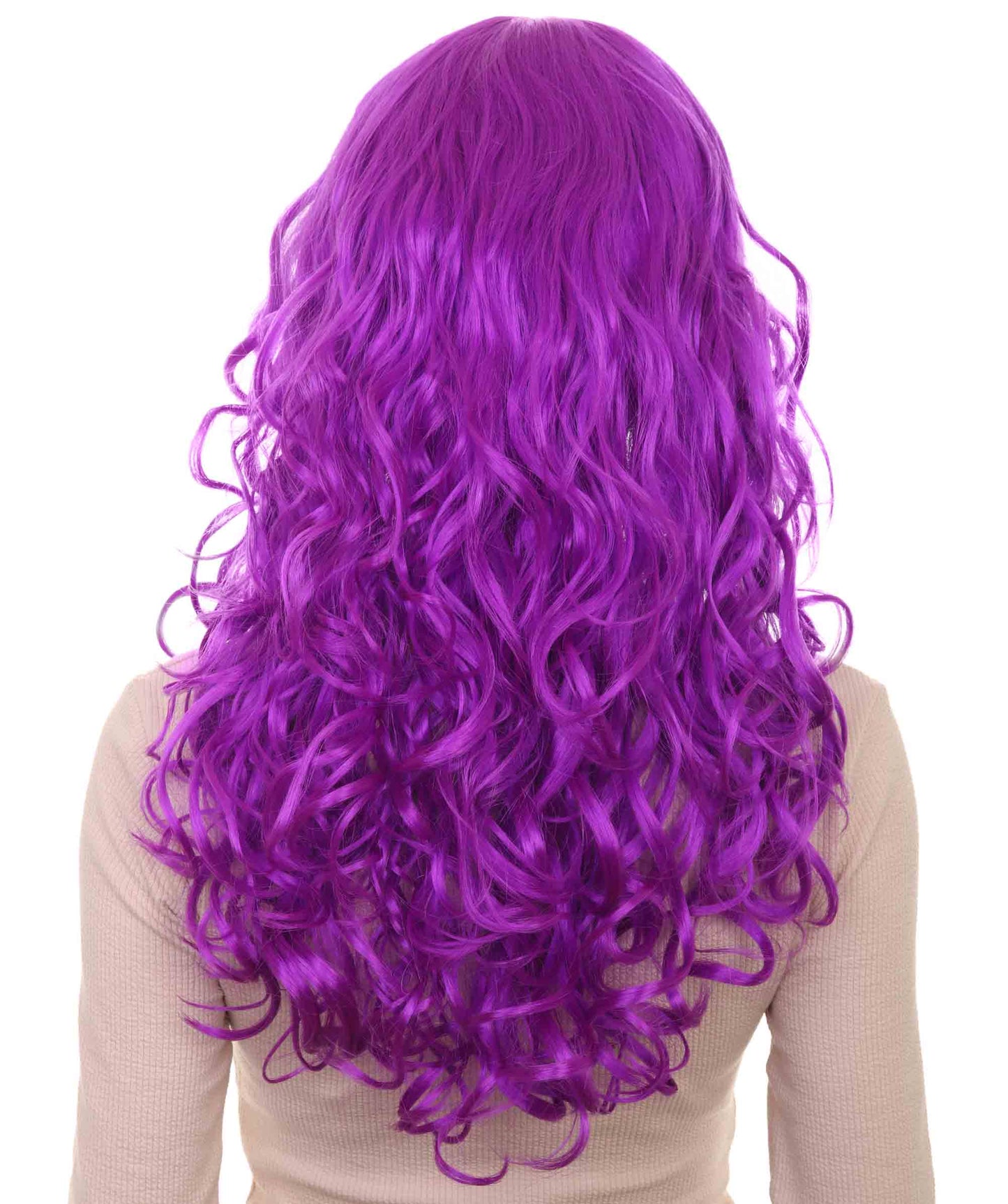 Wigs2you ハロウィン パーティー プレミアム H-844 バットマン 女性ジョーカー ウィッグ ネオンパープル色