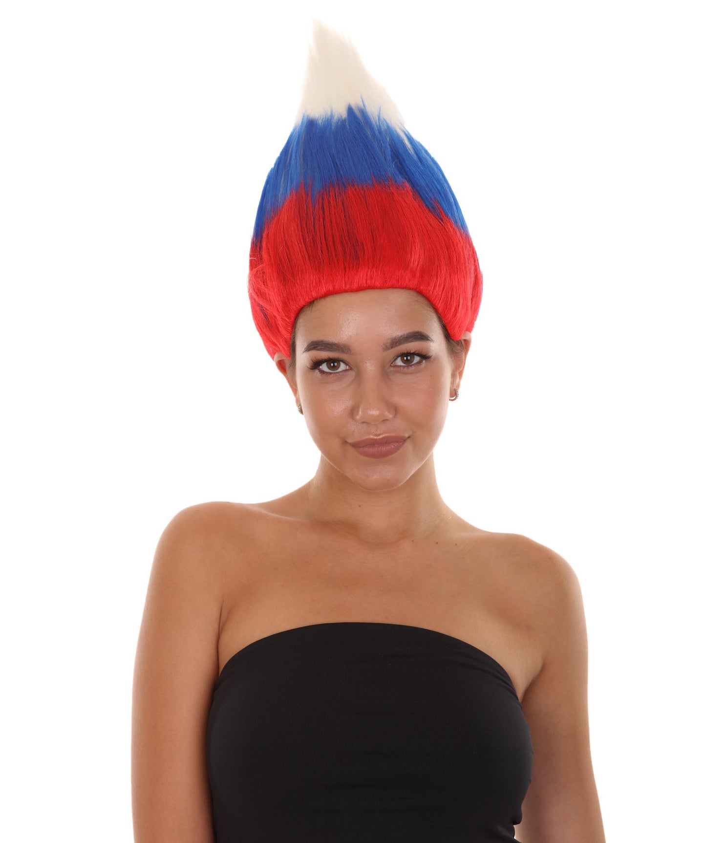 Wigs2youハロウィンパーティープレミアムレディースH-1939 着けやすい 非常に快適 ロシア国旗トロールウィッグ