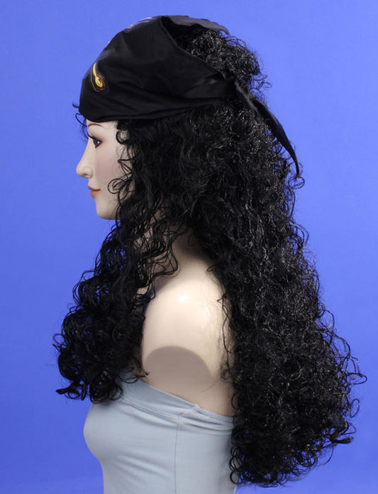 プレミアムレディース H-141 ハローブラック パーティー準備完了 豪華なハロウィンウィッグ